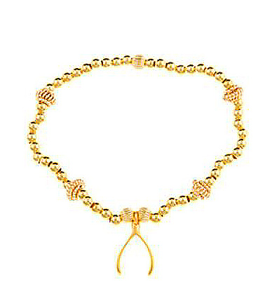 Gold Vermeil Lucky Break Wishbone Bracelet