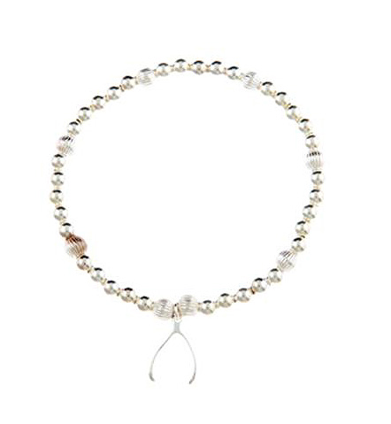 Sterling Silver Make a Wish Wishbone Bracelet